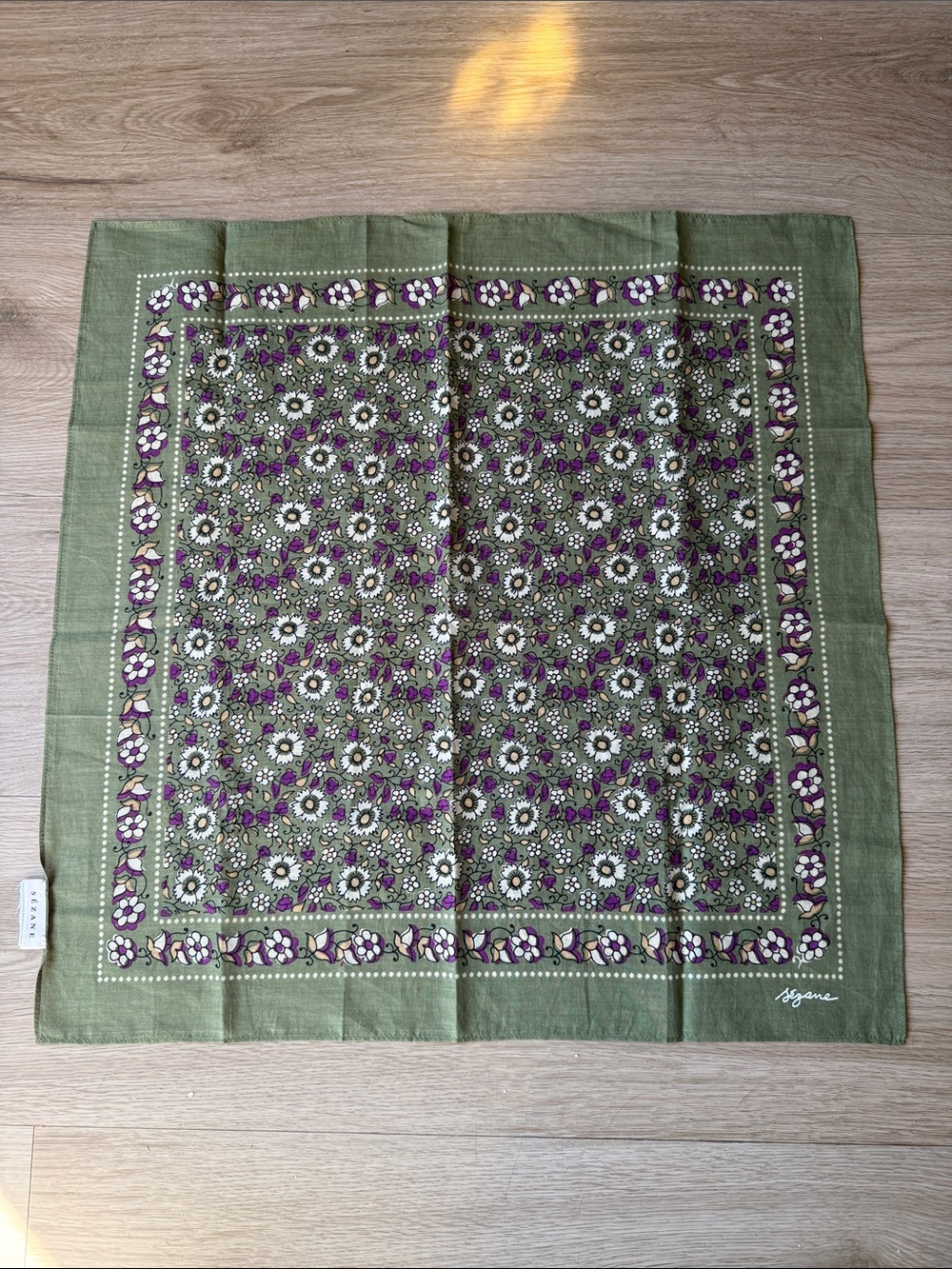 Sezane printed scarf